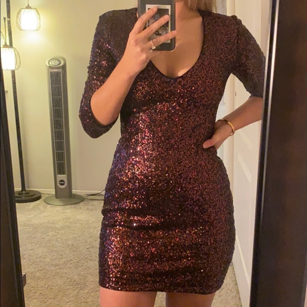 Merlot sequence dress